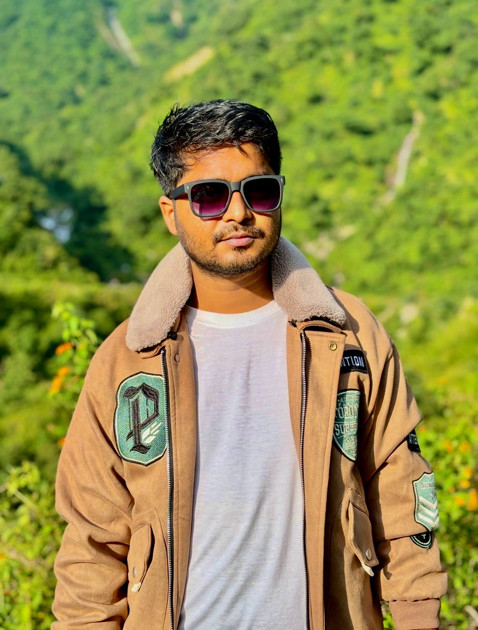 Sumit Jha speaking at tech conference